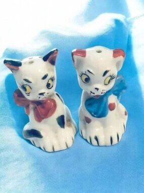 Vintage Cat & Dog Pico Japan Salt & Pepper Shakers